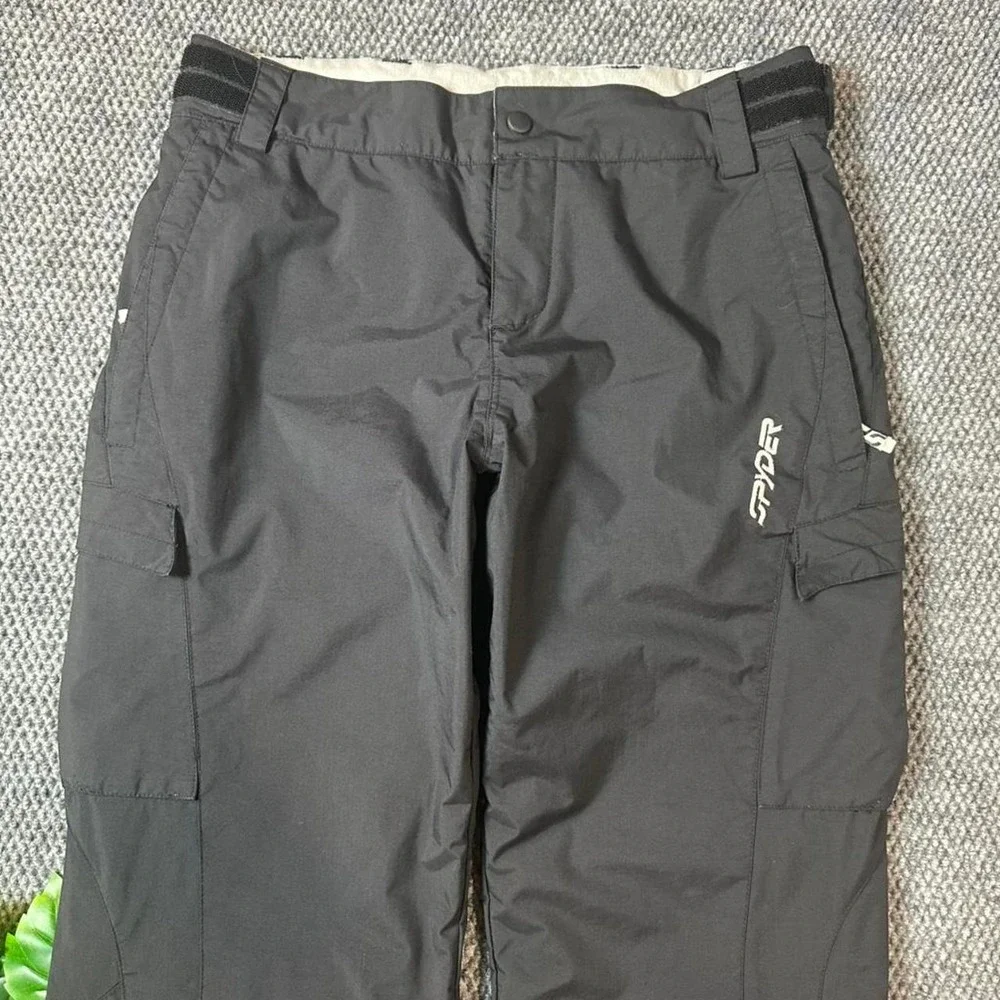 Spyder Black Insulated Ski Snow Pants Cargo Winter